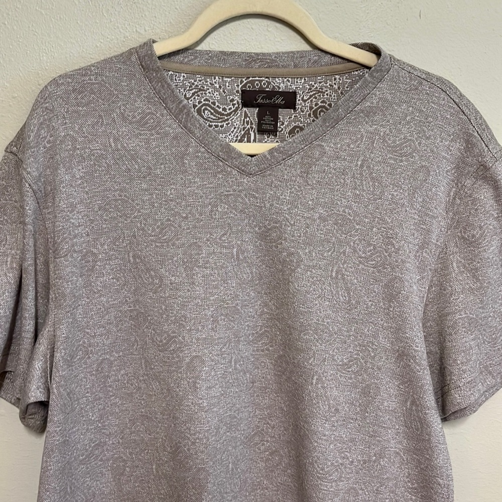 NWOT Men’s Tasso Elba Paisley Print shirt